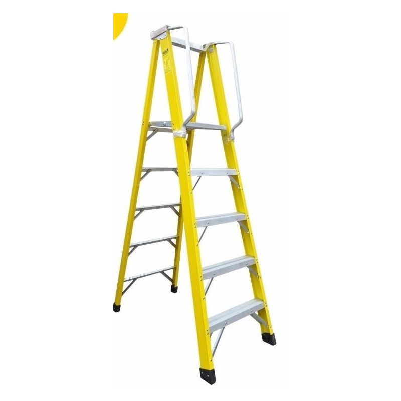 ESCALA TIJERA CON PASAMANOS